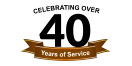 40 Years of Service  Celebrating OVER
